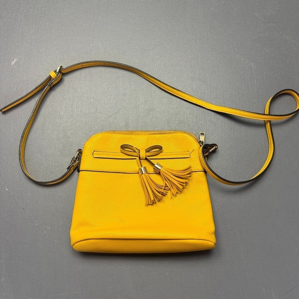 Mia K MKF Collection Shallye Crossbody Bag Women's Yellow Adjustable Classic